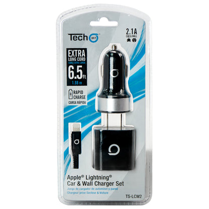 Apple Lightning 2-port Car and Wall Charger Set