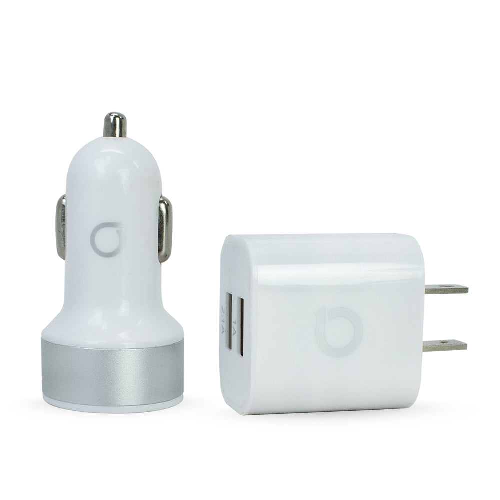 Apple Lightning 2-port Car and Wall Charger Set