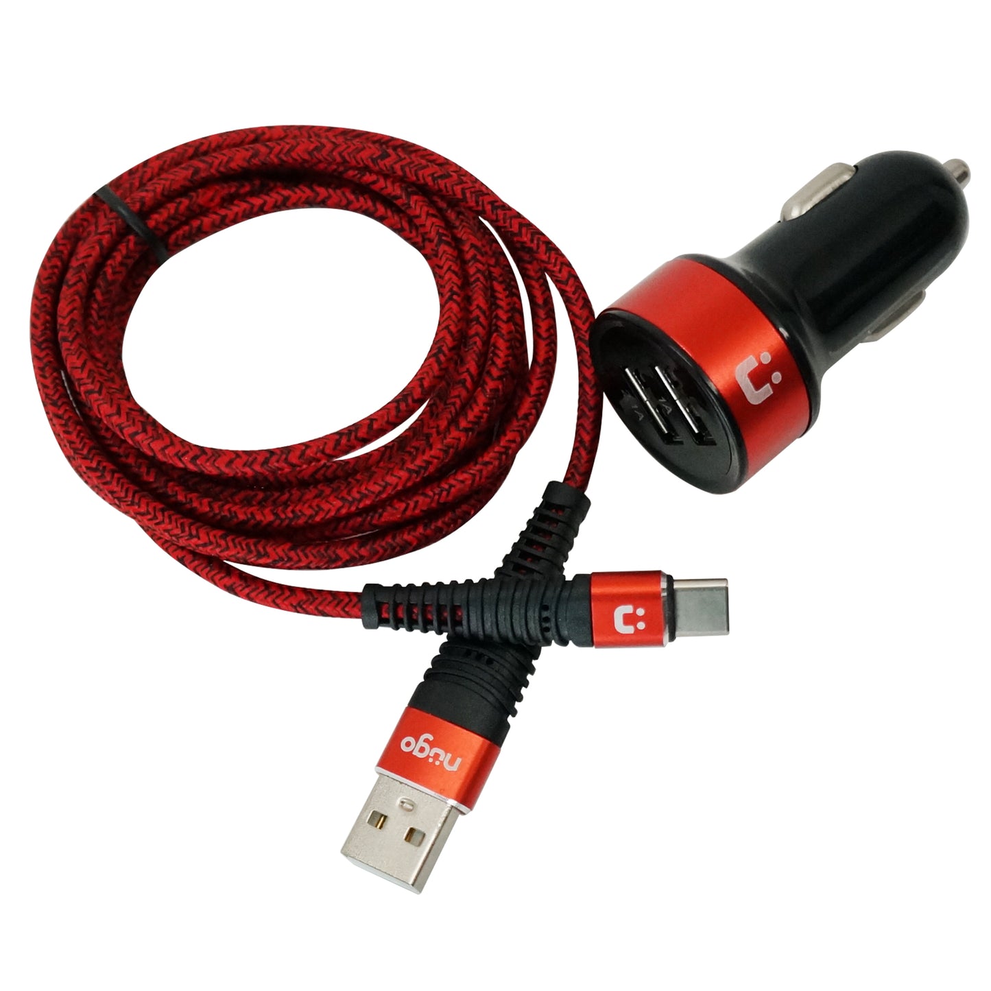 Type-C Sync/Charge Cable and 2.1A Car Charger Set