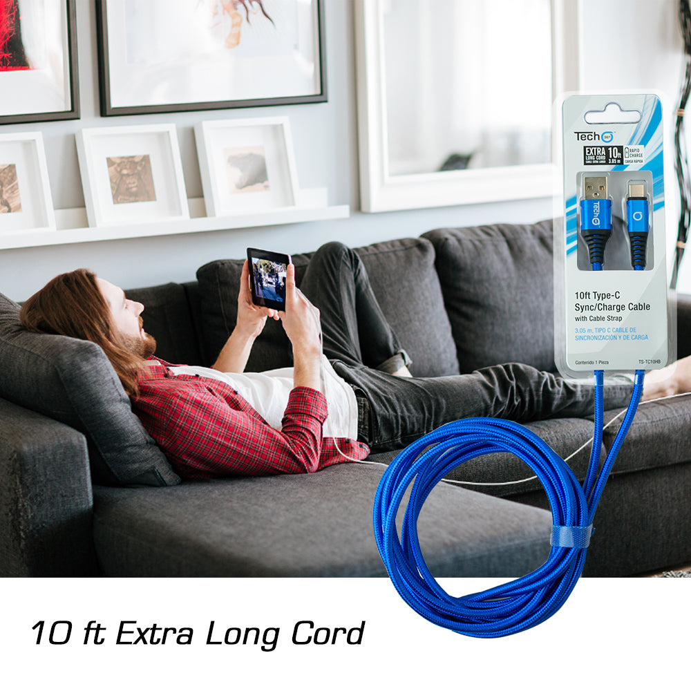 10ft Type-C Sync/Charge Cable